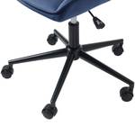 Chaise de bureau pivotante Dela Bleu marine