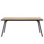 Table Charlo Placage chêne/ Métal - Chêne noir / Noir