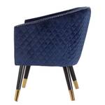 Fauteuil Alba fluweel - Marineblauw