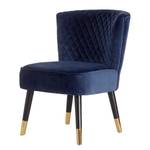 Fauteuil Agen fluweel - Marineblauw