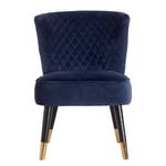 Fauteuil Agen fluweel - Marineblauw