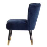 Fauteuil Agen fluweel - Marineblauw