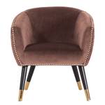 Fauteuil Alba Velours - Saumon