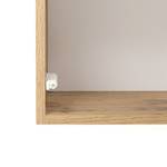 Wandkast Tira Wit glas/Eikenhouten Wotan look