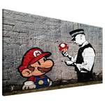 Afbeelding Mario and Cop canvas - grijs - 90 x 60 cm