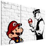 Wandbild Mario Bros Leinwand - Mehrfarbig - 90 x 60 cm