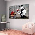 Wandbild Mario Bros Leinwand - Mehrfarbig - 120 x 80 cm