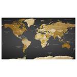 Fotobehang World Map: Modern Geography vlies - meerdere kleuren - 500 x 280 cm