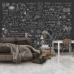 Vlies-fotobehang Science on Chalkboard vlies - zwart/wit - 150 x 105 cm