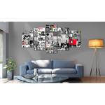 Wandbild Street Art (Banksy) Leinwand - Mehrfarbig - 200 x 100 cm