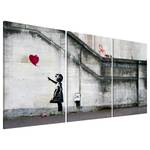 Tableau déco Espoir (Bansky) Toile - Multicolore - 120 x 60 cm