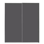 Schwebetürenschrank Caracas I Graumetallic - Breite: 226 cm - Classic - Ohne Spiegeltür/-en