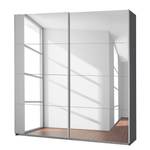 Armoire à portes coulissantes Caracas I Gris métallisé - Largeur : 181 cm - Premium - 2 miroir