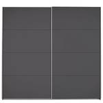 Armoire à portes coulissantes Caracas I Gris métallisé - Largeur : 226 cm - Premium - Sans portes miroir