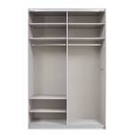 Schwebetürenschrank Caracas I Graumetallic - Breite: 136 cm - Classic - Ohne Spiegeltür/-en