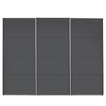 Schwebetürenschrank Caracas I Graumetallic - Breite: 271 cm - Premium - Ohne Spiegeltür/-en