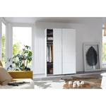 Armoire à portes coulissantes Caracas I Blanc alpin - Largeur : 136 cm - Basic - Sans portes miroir