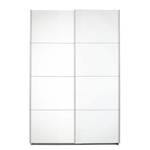 Armoire à portes coulissantes Caracas I Blanc alpin - Largeur : 136 cm - Basic - Sans portes miroir