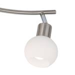 LED-Deckenleuchte Loxy II Milchglas / Nickel - Flammenanzahl: 4
