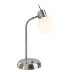 LED-Tischleuchte Loxy Milchglas / Nickel - 1-flammig