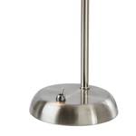 Lampe Loxy Verre dépoli / Nickel - 1 ampoule