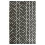 Tapis intérieur / extérieur M2K Fibres synthétiques - Ivoire / Gris - 190 x 290 cm