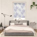 Klemmfix Rollo Blueprint Palms Polyester - Blau - 60 x 150 cm