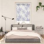 Klemmfix Rollo Blueprint Palms Polyester - Blau - 80 x 150 cm