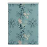 Klemmfix Verdunklungsrollo Aqua Floral Polyester - Blau - 80 x 150 cm