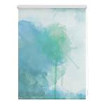 Store occultant sans perçage Aquarelle Polyester - Bleu / Vert - 45 x 150 cm