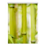 Klemmfix Verdunklungsrollo Bambus Polyester - Grün - 120 x 150 cm