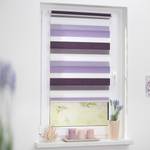 Store enrouleur sans perçage III Polyester - Violet / Blanc - 90 x 220 cm