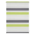 Store enrouleur sans perçage III Polyester - Vert pomme / Gris - 80 x 200 cm