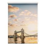 Klemfix rolgordijn Towerbridge polyester - rood/wit - 90 x 150 cm