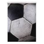 Klemmfix Rollo Retro Fußball Polyester - Schwarz / Weiß - 120 x 150 cm
