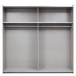 Schwebetürenschrank Santiago Graumetallic - Breite: 218 cm - Basic - Mit Spiegeltür/-en