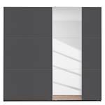 Schwebetürenschrank Santiago Graumetallic - Breite: 218 cm - Basic - Mit Spiegeltür/-en