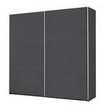 Schwebetürenschrank Santiago Graumetallic - Breite: 218 cm - Classic - Ohne Spiegeltür/-en