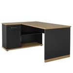 Bureau d’angle VILLO Anthracite / Imitation chêne noueux