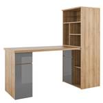 Schreibtisch-Kombination Mini-Office Eiche Riviera Dekor / Grau
