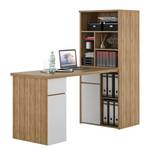 Schreibtisch-Kombination Mini-Office Eiche Riviera Dekor / Weiß
