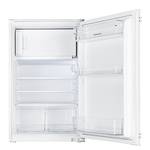 Cuisine Olivone I Appareils électroménagers inclus - Blanc brillant / Imitation chêne gris - Largeur : 210 cm