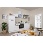 Cuisine Olivone I Appareils électroménagers inclus - Blanc brillant / Blanc - Largeur : 270 cm