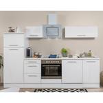 Cuisine Olivone II Appareils électroménagers inclus - Blanc brillant / Blanc - Largeur : 280 cm