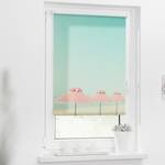 Store enrouleur sans perçage Parasol Polyester - Turquoise/ Rose - 120 x 150 cm