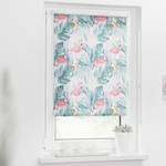 Store enrouleur sans perçage Flamingo Polyester - Rose / Vert - 120 x 150 cm
