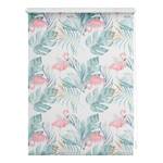 Klemmfix Rollo Flamingo Polyester - Rosa / Grün - 60 x 150 cm