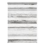 Store enrouleur double Planche Vintage Polyester - Blanc - 100 x 150 cm