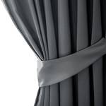 Vorhang mit Kräuselband Blackout I Polyester - Graphit