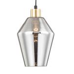 Hanglamp Alonas rookglas/ijzer - 1 lichtbron - Rookgrijs